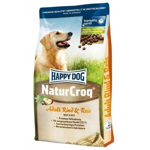 غذای خشک سگ NaturCroq با گوشت گوساله و برنج/ یک کیلویی/ (Happy Dog NaturCroq Adult BEEF & RICE (Rind&Reis